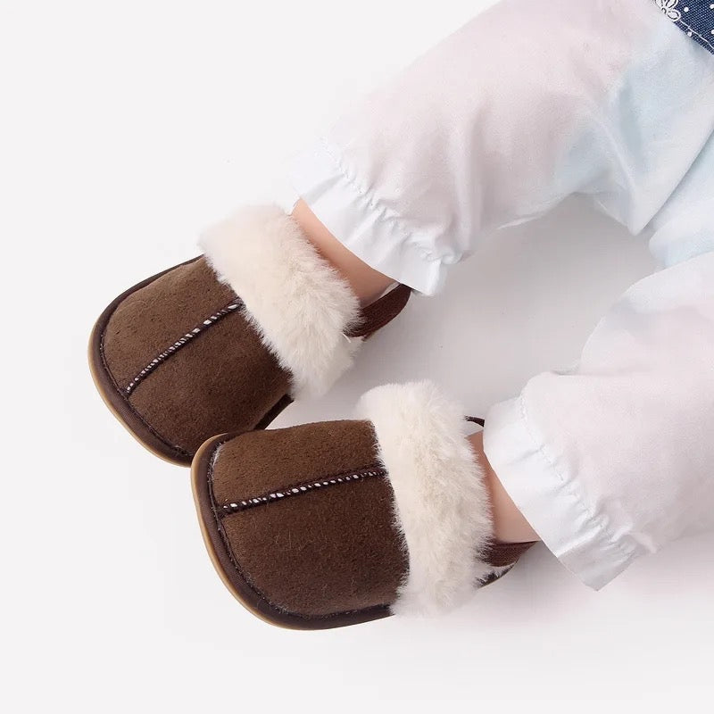 Warm woollen fluffy suede