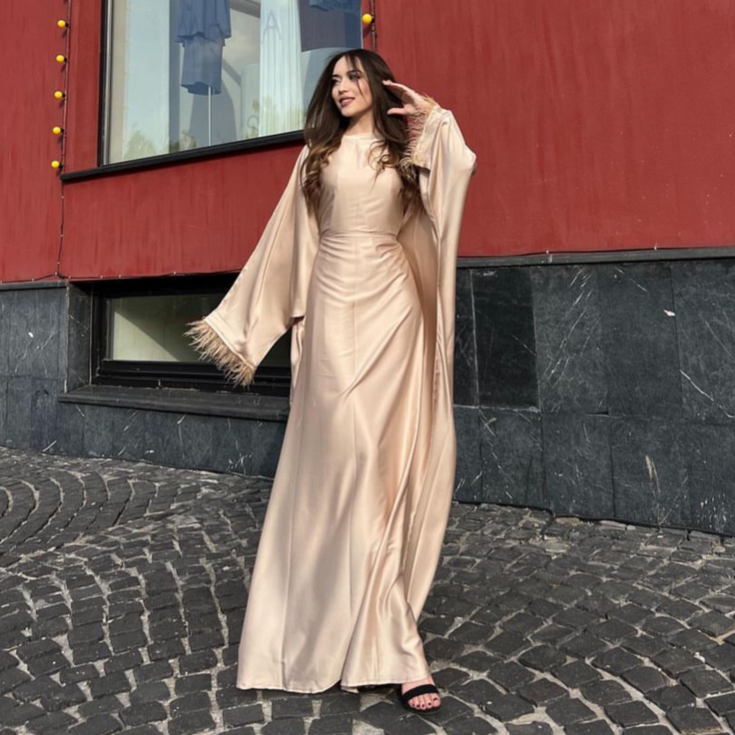 Royal Skin Satin Kaftan