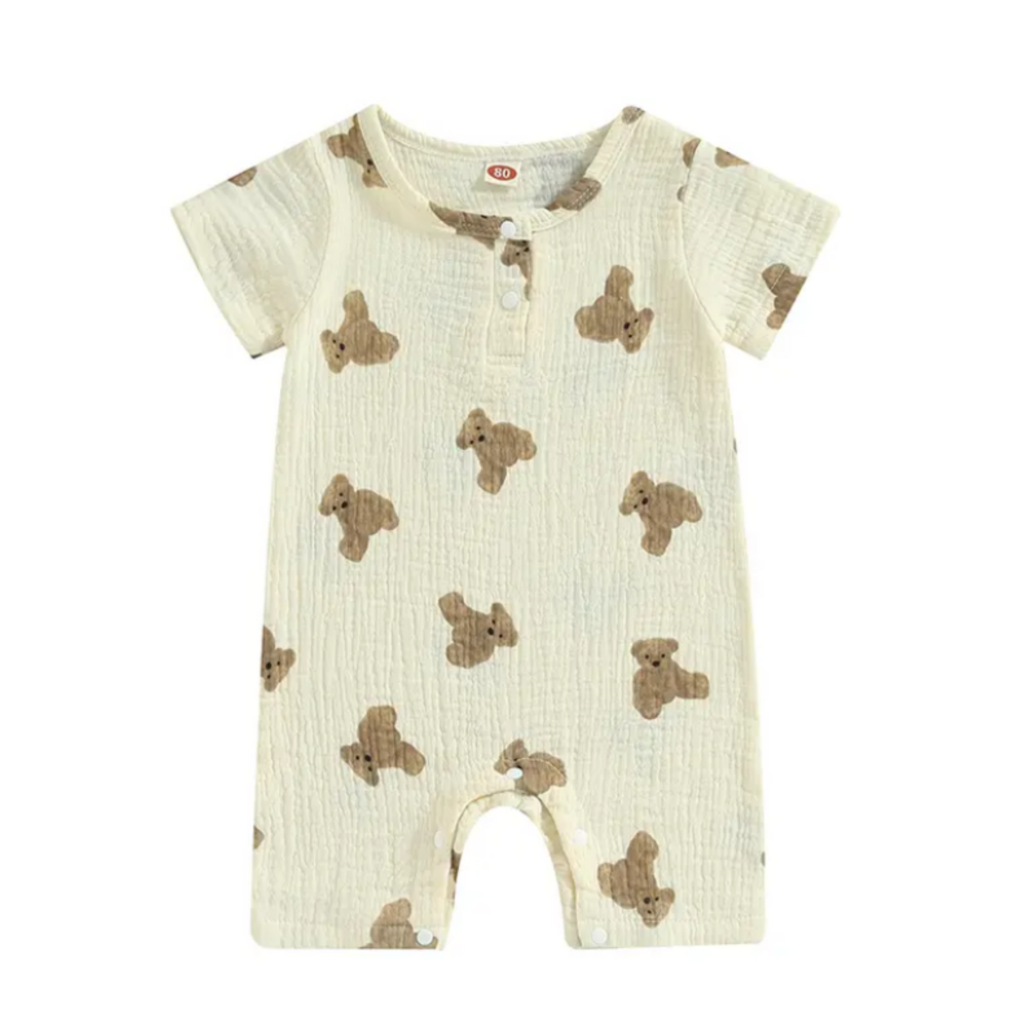 Bear Printed Romper