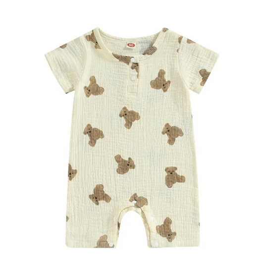 Bear Printed Romper