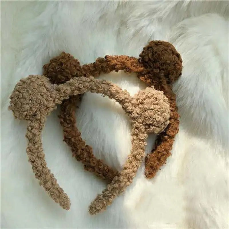 Plush bear headband