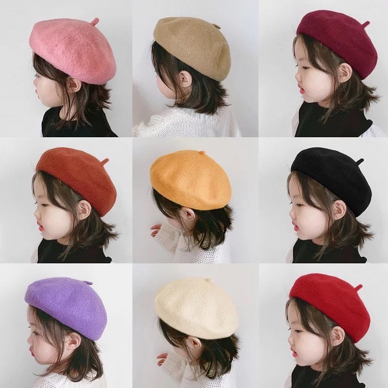 Plain beret hats