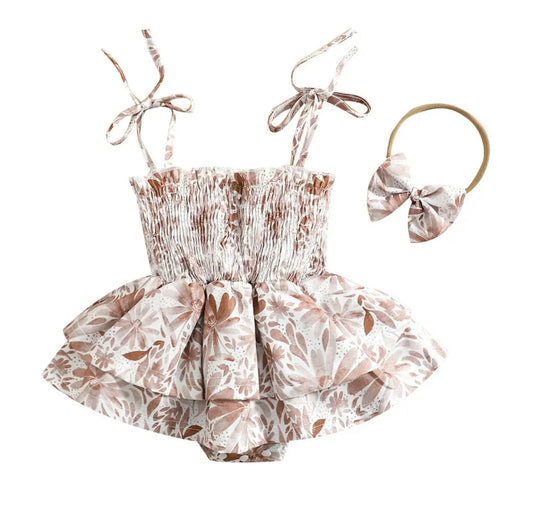 Floral Ruffled Romper