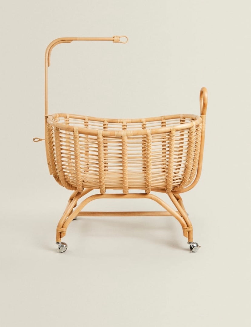 Rattan Baby Cot