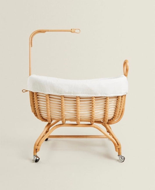 Rattan Baby Cot