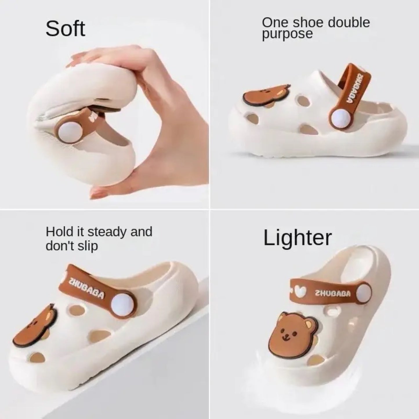 Bear pattern clogs