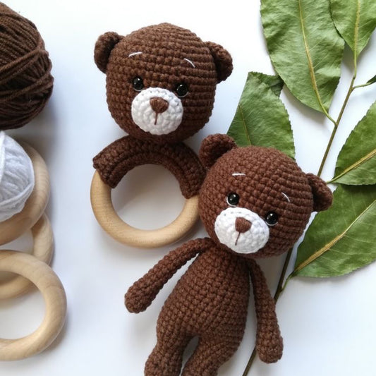 Rattle bear 2pc set