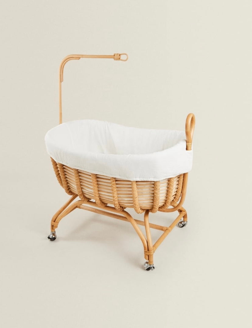 Rattan Baby Cot