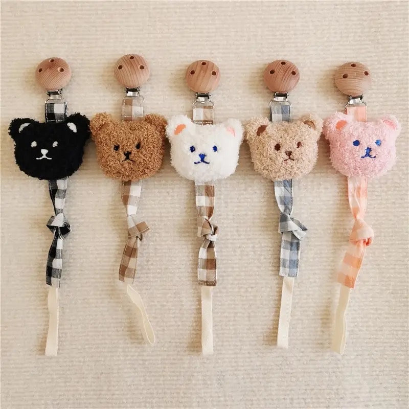 Teddy Pacifier Clip Chain