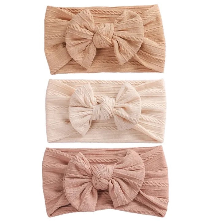 Earthy bow headbands